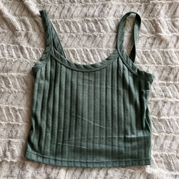 Green Ribbed Lounge Set - Picture 3 of 4